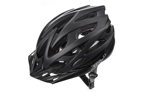 KASK ROWEROWY OVLO L 58-61 CM CZARNY UNIWERSALNY /METEOR