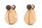 Hantle NOHRD SwingBell Walnut Orzech Natural para 2 x 1 kg /NOHRD