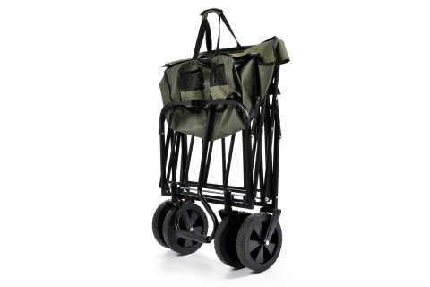 WÓZEK TRANSPORTOWY SKŁADANY X-200 CIEMNOZIELONY UNIWERSALNY /METEOR