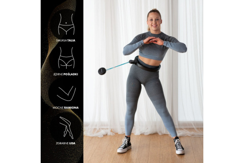 HULA HOP Z MAGNESAMI I OBCIĄŻNIKIEM + LICZNIK HHM17 /HMS