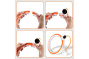 ZESTAW HULA HOP WHITE/ORANGE HHM21 Z LICZNIKIEM + PAS BR1313 /HMS