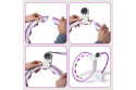 ZESTAW HULA HOP WHITE/VIOLET HHM17 Z LICZNIKIEM + PAS BR163 /HMS