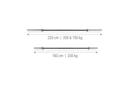 GRYF OLIMPIJSKI 220CM/50MM DO 700 KG /HAMMER