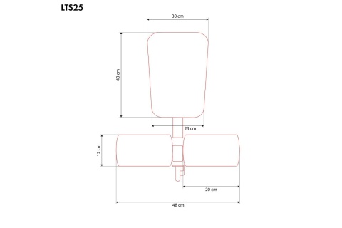 SIEDZISKO TRENINGOWE Z BLOKADĄ NA UDA LAT SEAT LTS25 /HMS