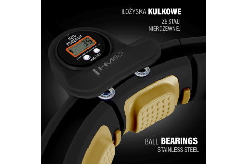 HULA HOP BLACK/GOLD Z MAGNESAMI I OBCIĄŻNIKIEM + LICZNIK HHM13 /HMS HULA HOP BLACK/GOLD Z MAGNESAMI I OBCIĄŻNIKIEM + LICZNIK HHM13 /HMS