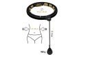 HULA HOP BLACK/GOLD Z MAGNESAMI I OBCIĄŻNIKIEM + LICZNIK HHM13 /HMS HULA HOP BLACK/GOLD Z MAGNESAMI I OBCIĄŻNIKIEM + LICZNIK HHM13 /HMS