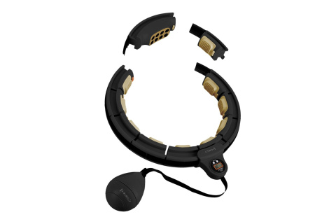 HULA HOP BLACK/GOLD Z MAGNESAMI I OBCIĄŻNIKIEM + LICZNIK HHM13 /HMS HULA HOP BLACK/GOLD Z MAGNESAMI I OBCIĄŻNIKIEM + LICZNIK HHM13 /HMS