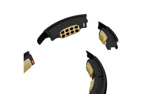 HULA HOP BLACK/GOLD Z MAGNESAMI I OBCIĄŻNIKIEM + LICZNIK HHM13 /HMS HULA HOP BLACK/GOLD Z MAGNESAMI I OBCIĄŻNIKIEM + LICZNIK HHM13 /HMS
