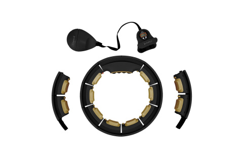 HULA HOP BLACK/GOLD Z MAGNESAMI I OBCIĄŻNIKIEM + LICZNIK HHM13 /HMS HULA HOP BLACK/GOLD Z MAGNESAMI I OBCIĄŻNIKIEM + LICZNIK HHM13 /HMS