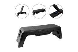 STEP REGULOWANY Z FUNKCJĄ ŁAWKI 2W1 AEROBENCH KOLOR CZARNY /INSPORTLINE