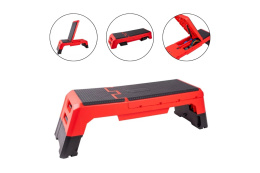 STEP REGULOWANY Z FUNKCJĄ ŁAWKI 2W1 AEROBENCH KOLOR CZARNY /INSPORTLINE
