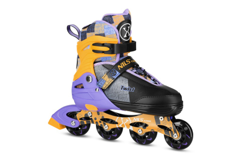 ŁYŻWOROLKI TWIST ŻÓŁTE ROZM. L(39-42) NA13810 /NILS EXTREME