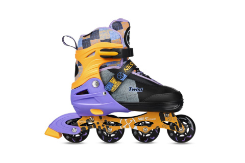 ŁYŻWOROLKI TWIST ŻÓŁTE ROZM. L(39-42) NA13810 /NILS EXTREME