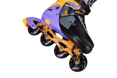 ŁYŻWOROLKI TWIST ŻÓŁTE ROZM. L(39-42) NA13810 /NILS EXTREME