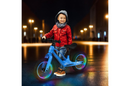 ROWEREK BIEGOWY KOŁA POMPOWANE 12'' LED NIEBIESKI RB901 /NILS FUN
