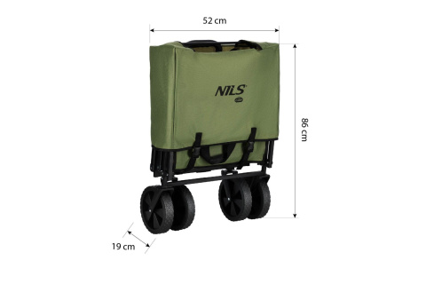 WÓZEK ZIELONY 150L NC2602 /NILS CAMP
