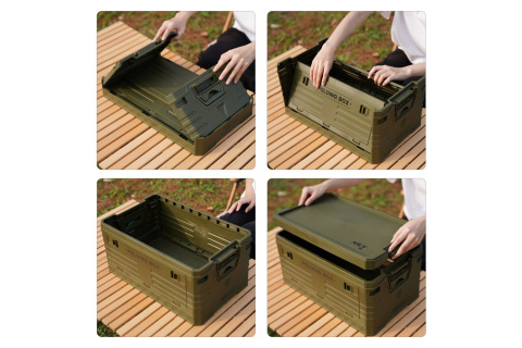 SKŁADANA SKRZYNIA KEMPINGOWA Z POKRYWĄ 50L NCB4001 /NILS CAMP