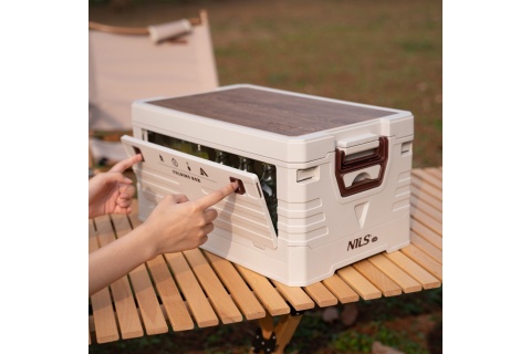 SKŁADANA SKRZYNIA KEMPINGOWA Z FUNKCJĄ STOŁU 2W1 50L NCB4002 /NILS CAMP