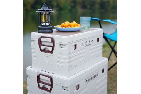 SKŁADANA SKRZYNIA KEMPINGOWA Z FUNKCJĄ STOŁU 2W1 50L NCB4002 /NILS CAMP