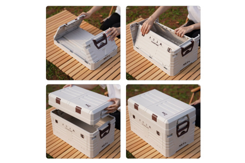 SKŁADANA SKRZYNIA KEMPINGOWA Z POKRYWĄ 50L NCB4003 /NILS CAMP