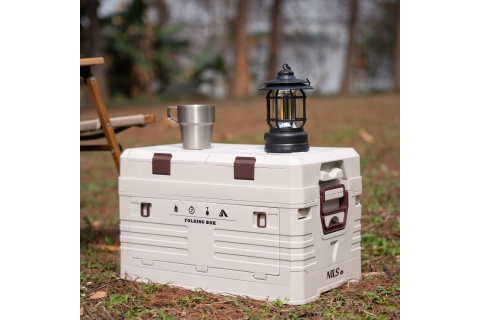 SKŁADANA SKRZYNIA KEMPINGOWA Z POKRYWĄ 50L NCB4003 /NILS CAMP