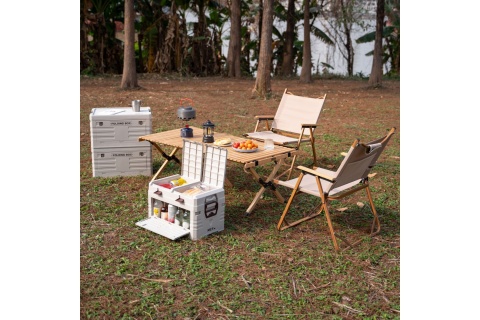 SKŁADANA SKRZYNIA KEMPINGOWA Z POKRYWĄ 50L NCB4003 /NILS CAMP