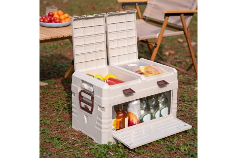 SKŁADANA SKRZYNIA KEMPINGOWA Z POKRYWĄ 50L NCB4003 /NILS CAMP