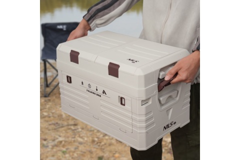 SKŁADANA SKRZYNIA KEMPINGOWA Z POKRYWĄ 50L NCB4003 /NILS CAMP