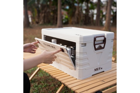 SKŁADANA SKRZYNIA KEMPINGOWA Z POKRYWĄ 50L NCB4004 /NILS CAMP