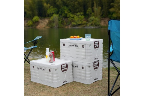 SKŁADANA SKRZYNIA KEMPINGOWA Z POKRYWĄ 50L NCB4004 /NILS CAMP