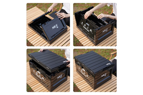 SKŁADANA SKRZYNIA KEMPINGOWA Z FUNKCJĄ STOŁU 2W1 50L NCB4006 /NILS CAMP