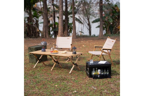 SKŁADANA SKRZYNIA KEMPINGOWA Z FUNKCJĄ STOŁU 2W1 50L NCB4006 /NILS CAMP