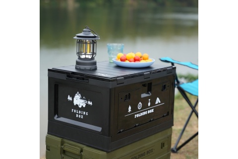 SKŁADANA SKRZYNIA KEMPINGOWA Z FUNKCJĄ STOŁU 2W1 50L NCB4006 /NILS CAMP