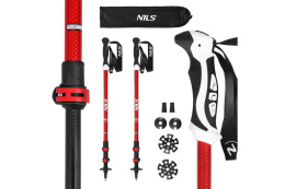 KIJE TREKKINGOWE ALUMINIOWE RED TK8601 /NILS