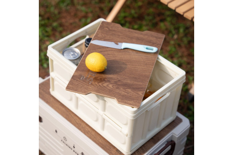 SKŁADANA SKRZYNIA KEMPINGOWA BIAŁA Z FUNKCJĄ STOŁU 2W1 15L /NILS CAMP