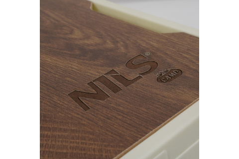 SKŁADANA SKRZYNIA KEMPINGOWA BIAŁA Z FUNKCJĄ STOŁU 2W1 15L /NILS CAMP