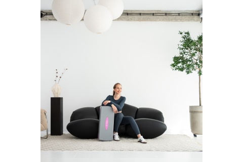 STEP DO AEROBIKU SZARO RÓŻOWY AS003 /HMS