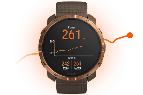 ZEGAREK SPORTOWY GRIT X2 BRĄZOWY BROWN COPPER /POLAR