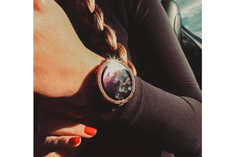 ZEGAREK SPORTOWY GRIT X2 BRĄZOWY BROWN COPPER /POLAR