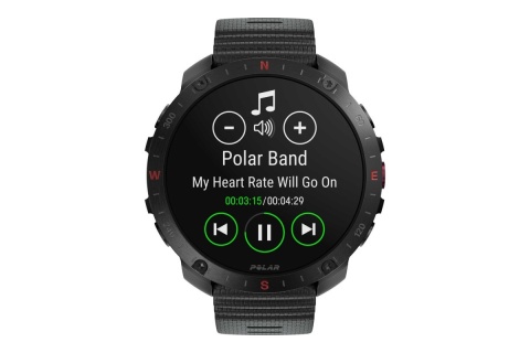 ZEGAREK SPORTOWY GRIT X2 PRO CZARNY MIDNIGHT BLACK HOOK AND LOOP /POLAR