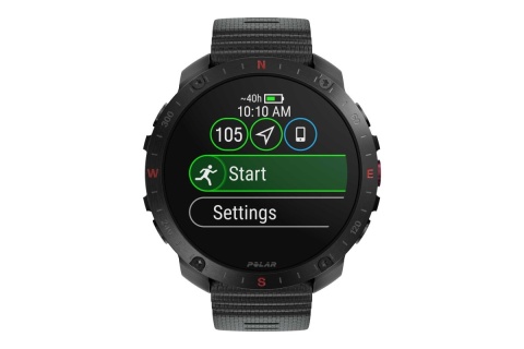 ZEGAREK SPORTOWY GRIT X2 PRO CZARNY MIDNIGHT BLACK HOOK AND LOOP /POLAR