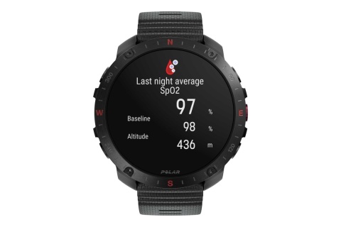 ZEGAREK SPORTOWY GRIT X2 PRO CZARNY MIDNIGHT BLACK HOOK AND LOOP /POLAR