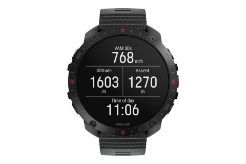 ZEGAREK SPORTOWY GRIT X2 PRO CZARNY MIDNIGHT BLACK HOOK AND LOOP /POLAR