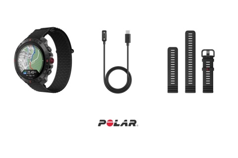 ZEGAREK SPORTOWY GRIT X2 PRO CZARNY MIDNIGHT BLACK HOOK AND LOOP /POLAR