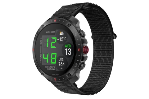 ZEGAREK SPORTOWY GRIT X2 PRO CZARNY MIDNIGHT BLACK HOOK AND LOOP /POLAR