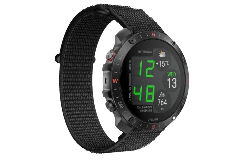 ZEGAREK SPORTOWY GRIT X2 PRO CZARNY MIDNIGHT BLACK HOOK AND LOOP /POLAR