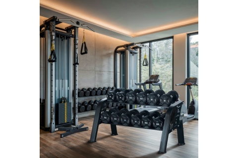 STOJAK NA HANTLE DWURZĘDOWY 6 PAR COMMERCIAL STR48 /HMS