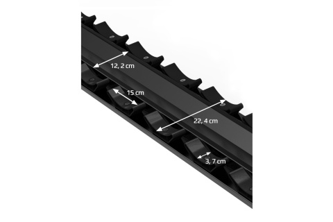 STOJAK NA HANTLE DWURZĘDOWY 6 PAR COMMERCIAL STR48 /HMS