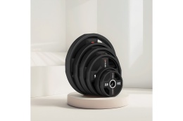 TALERZE OLIMPIJSKIE POLIURETANOWE ZESTAW 2 X 2.5 - 25 KG CPU (155 KG) TPC SET /HMS