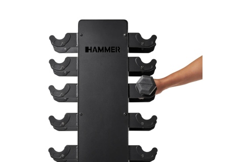 HANTLE HEX 1-10 KG ZESTAW ZE STOJAKIEM /HAMMER